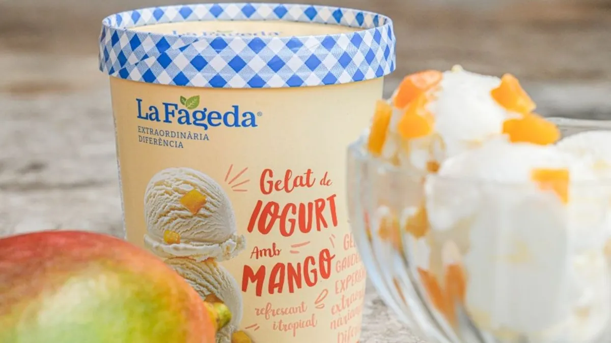 La Fageda fue galardonado con dos estrellas  por su helado de yogur con mango