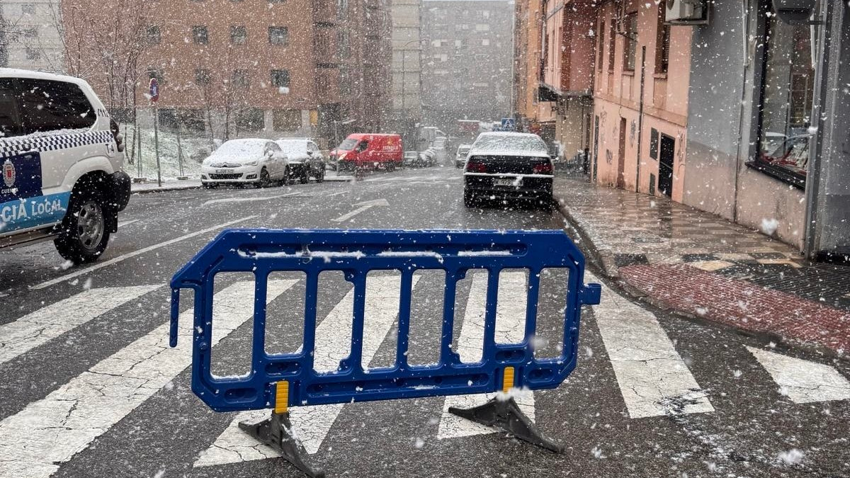 La nevada en Cuenca obliga a cerrar casi una decena de calles