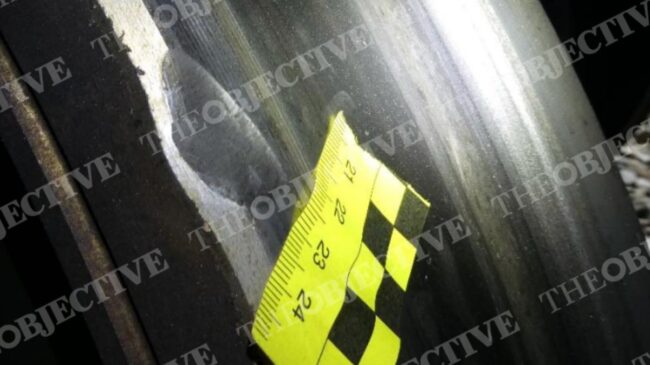 Así quedaron las ruedas del Iryo tras colisionar con la vía rota en Adamuz