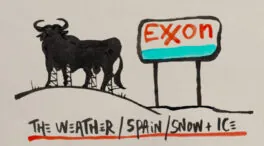 La viñeta animada sobre... ICE and snow