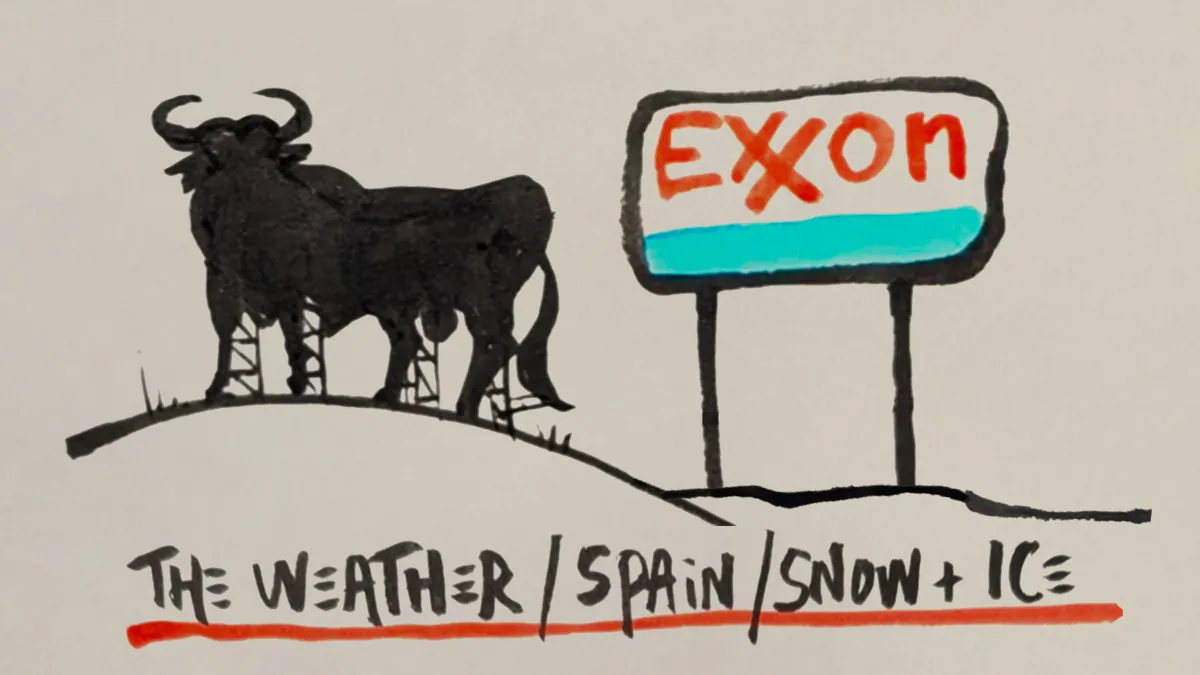 La viñeta animada sobre... ICE and snow