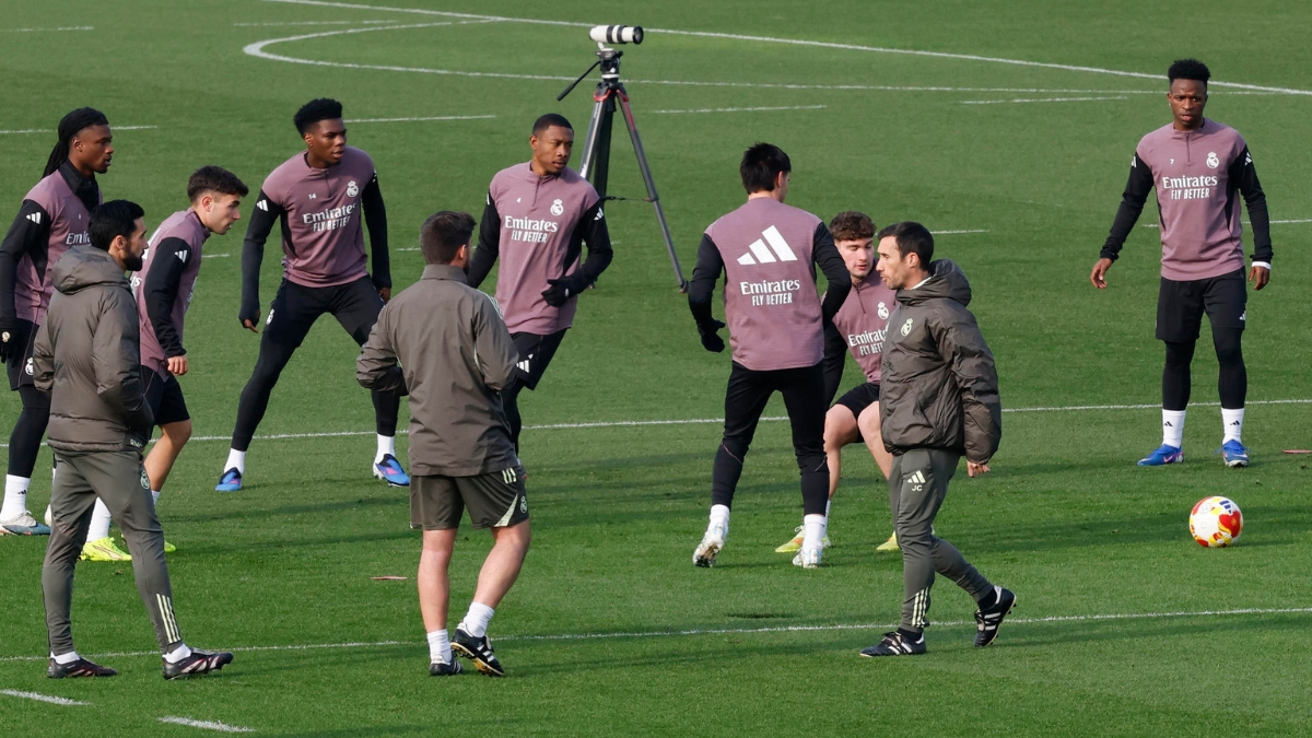 Arbeloa se estrena al frente del Madrid sin Mbappé y con Pintus en la preparación física