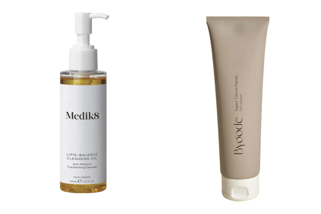 MEDIK8 Limpiador oleoso para eliminar maquillaje e impurezas. (PVP: 31€) // BYOODE Limpiador en gel. (PVP: 29€)