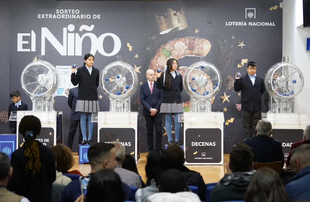 Un momento del sorteo de la Lotería del Niño 2025. Europa Press