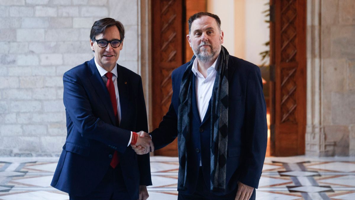 Illa y Junqueras escenifican el pacto de financiación con un encuentro en la Generalitat