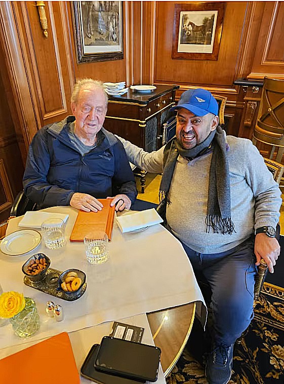 La foto con el rey Juan Carlos que el jeque Khalid Al Badr Mohammed Ahmed Al-Sabah publicó y luego borró