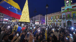 Miles de venezolanos celebran en Madrid la caída de Maduro y exigen el fin del régimen