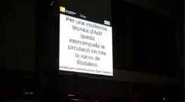 Rodalies vuelve a suspender el servicio por una incidencia en el centro de control de ADIF