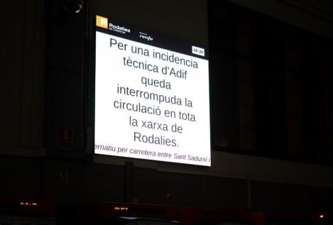 Rodalies vuelve a suspender el servicio por una incidencia en el centro de control de ADIF