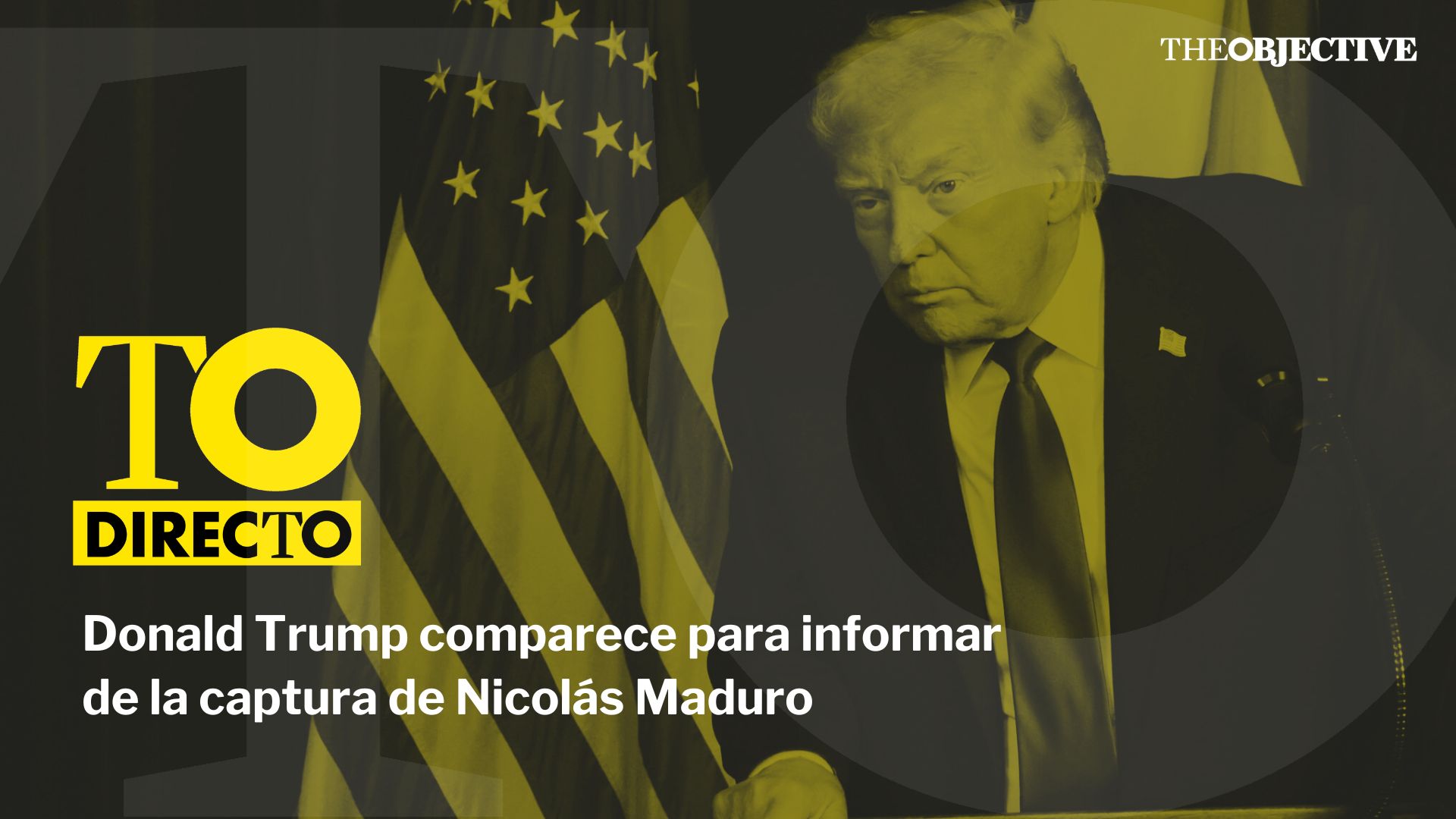 DIRECTO | Donald Trump comparece para informar de la captura de Nicolás Maduro en Venezuela