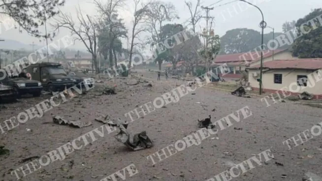 Primeras imágenes de los efectos del ataque de EEUU en los cuarteles de Venezuela