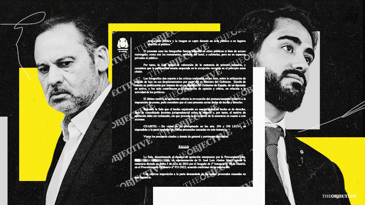 La Justicia absuelve a Alvise por publicar fotos de Ábalos en hoteles de lujo en el extranjero