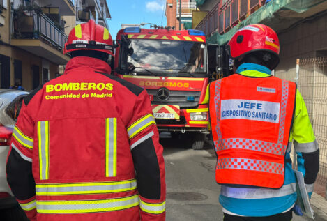 Tres heridos tras un incendio en un antiguo hostal okupado de Collado Villalba (Madrid)