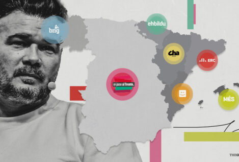 Así es el mapa que Rufián envió a los partidos de izquierdas antes de anunciar su idea de alianza