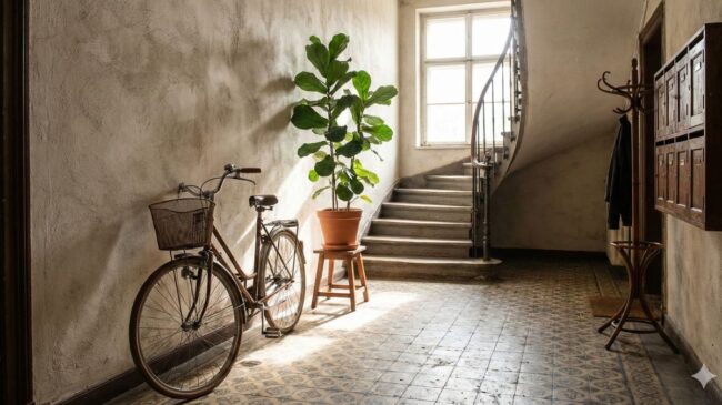 La Ley de Propiedad Horizontal es clara: prohibido usar el rellano de la escalera para dejar plantas o la bicicleta