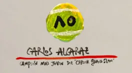 La viñeta animada sobre... el 'Career Grand Slam' de Alcaraz