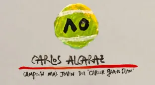 La viñeta animada sobre... el 'Career Grand Slam' de Alcaraz