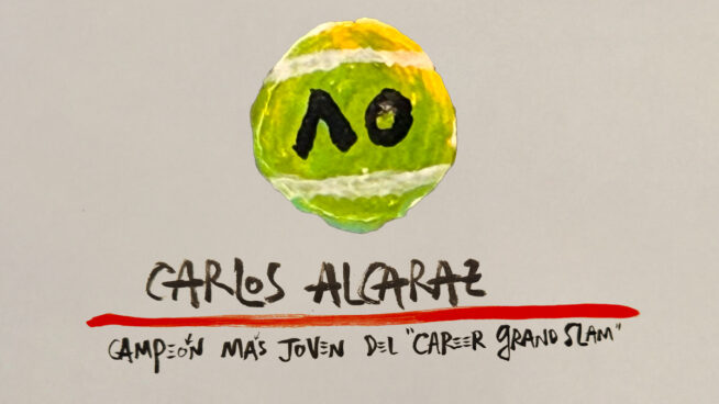 La viñeta animada sobre... el 'Career Grand Slam' de Alcaraz