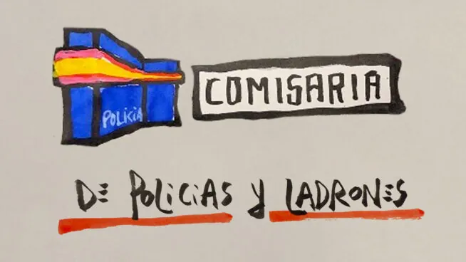 La viñeta sobre... policías y ladrones
