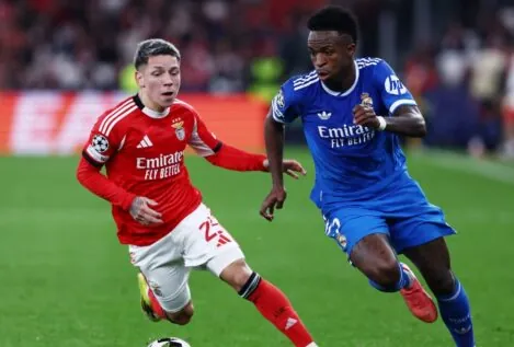 La UEFA suspende a Prestianni por el incidente con Vinicius y no jugará en el Bernabéu