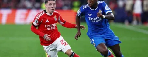 La UEFA suspende a Prestianni por el incidente con Vinicius y no jugará en el Bernabéu