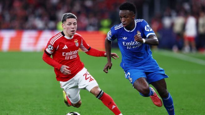 La UEFA suspende a Prestianni por el incidente con Vinicius y no jugará en el Bernabéu