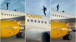 Un hombre provoca un retraso de dos horas en un vuelo al subirse al techo del avión en Valencia
