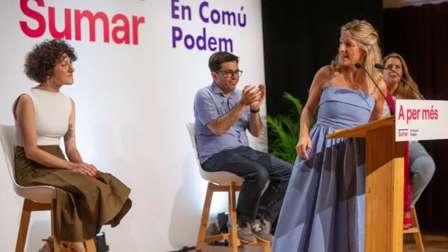 La sección catalana de Sumar dio por acabada a Yolanda Díaz el pasado verano