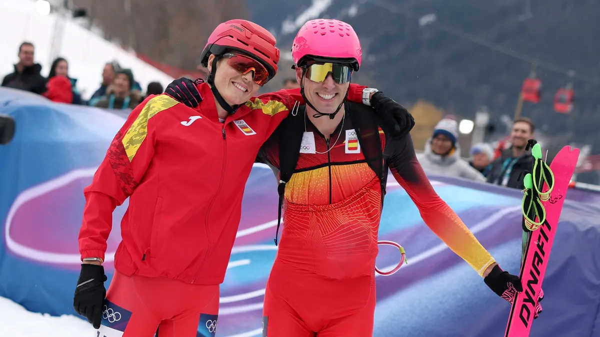 Oriol Cardona y Ana Alonso logran un heroico bronce en el relevo mixto de esquí de montaña