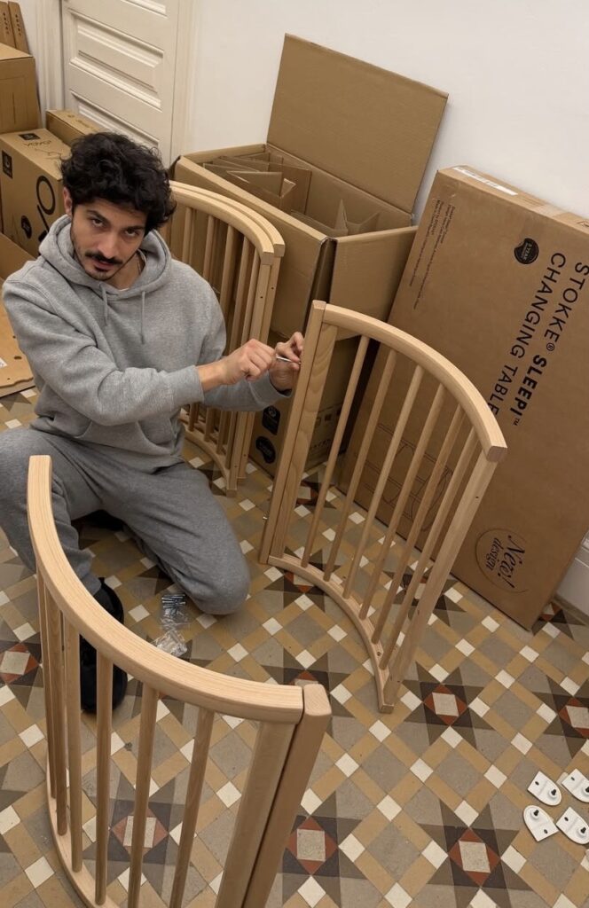 Chino Darín prepara la cuna