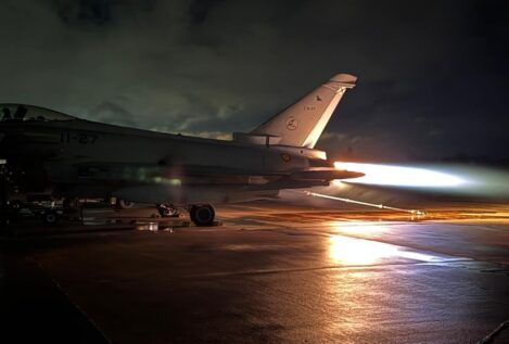 Defensa pone a prueba en Torrejón el combustible sostenible para sus Eurofighter