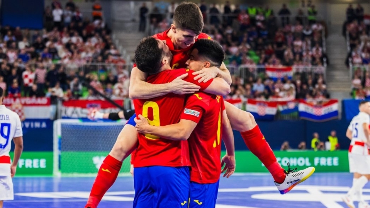 España resiste a Croacia y jugará la final del Europeo de fútbol sala