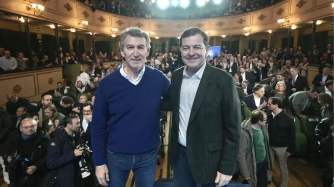 Feijóo asegura que Óscar López «no le llega a la suela de los zapatos a Javier Lambán»