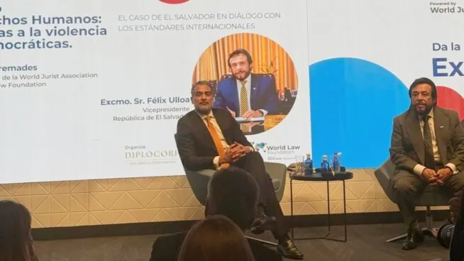 El vicepresidente de El Salvador: «El estado de excepción terminará cuando lo pida el pueblo»