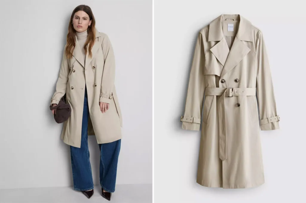 Gabardina en tono crudo de Primark. (PVP: 34€)