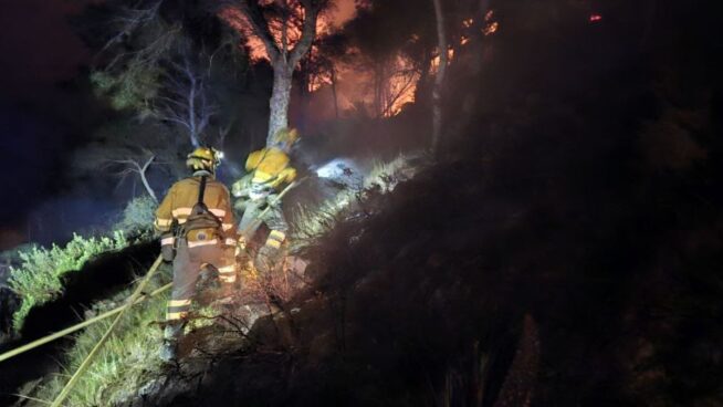 Declarado un incendio forestal en el paraje natural de Cabo Tiñoso (Cartagena)