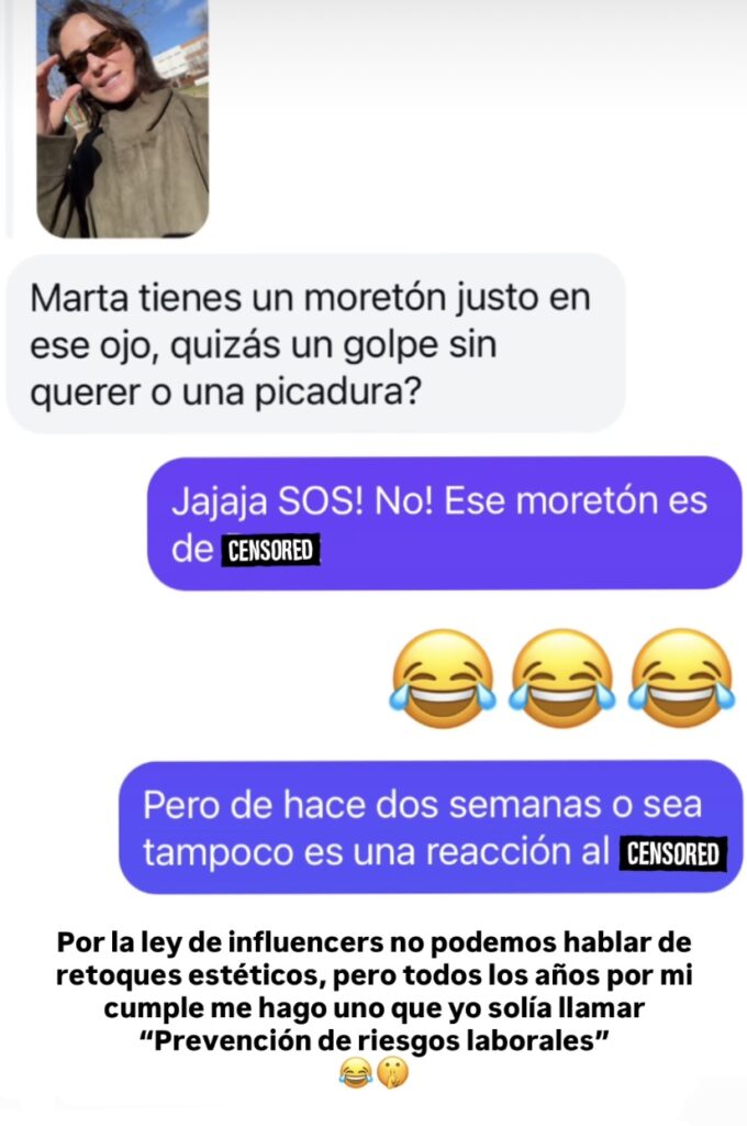 Marta Pombo retoques