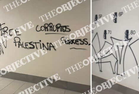 Vandalizan el edificio de las viviendas protegidas de Alicante dadas a cargos del PP