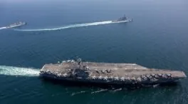 EEUU derriba un dron iraní  que se aproximó a un portaaviones americano de forma «agresiva»