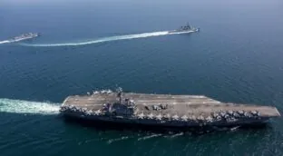 EEUU derriba un dron iraní  que se aproximó a un portaaviones americano de forma «agresiva»