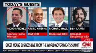 La CNN confunde a Pedro Sánchez con el ministro de Defensa de Colombia