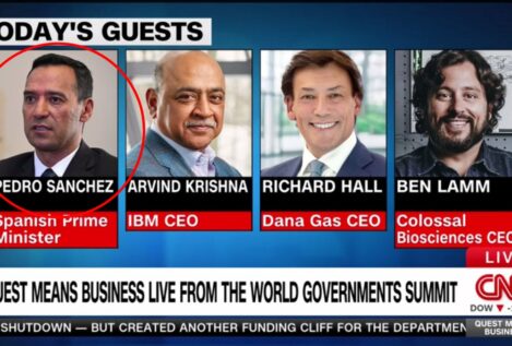 La CNN confunde a Pedro Sánchez con el ministro de Defensa de Colombia