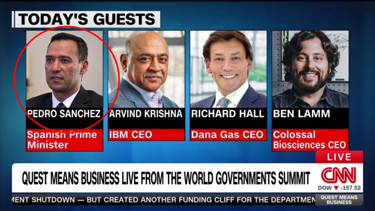 La CNN confunde a Pedro Sánchez con el ministro de Defensa de Colombia