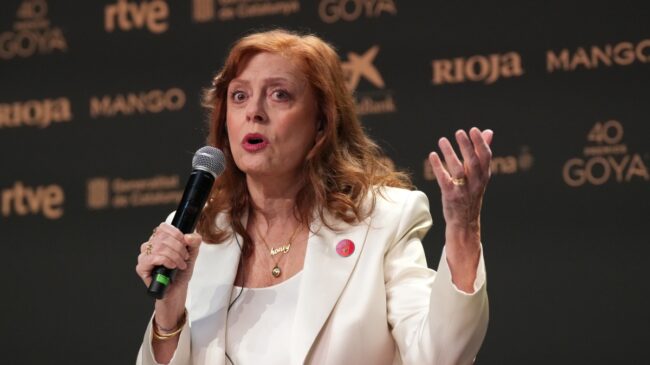 Susan Sarandon, emocionada por la «lucidez» de España, ve a Sánchez en «el lado correcto»
