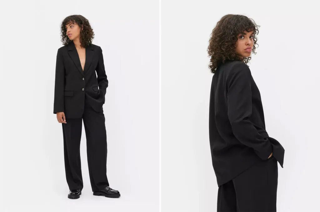 Traje de chaqueta negro de Primark. (PVP: 42€)