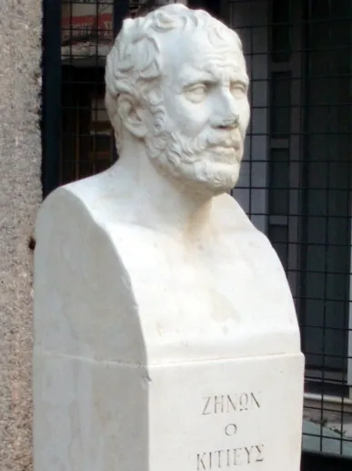Busto de Zenón de Citio en Atenas, Grecia.