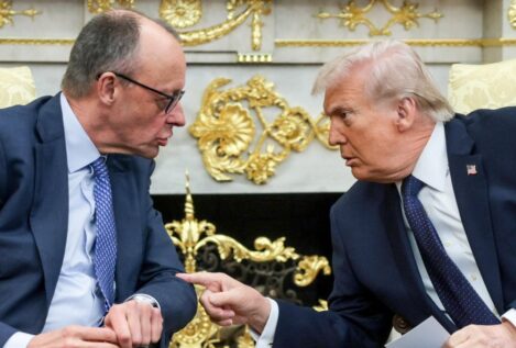 Merz se pone del lado de Trump y pide a España cumplir el objetivo del gasto en defensa