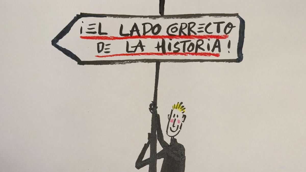 La viñeta sobre... El lado correcto de la historia