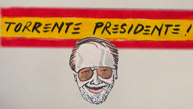 La viñeta animada sobre... Torrente