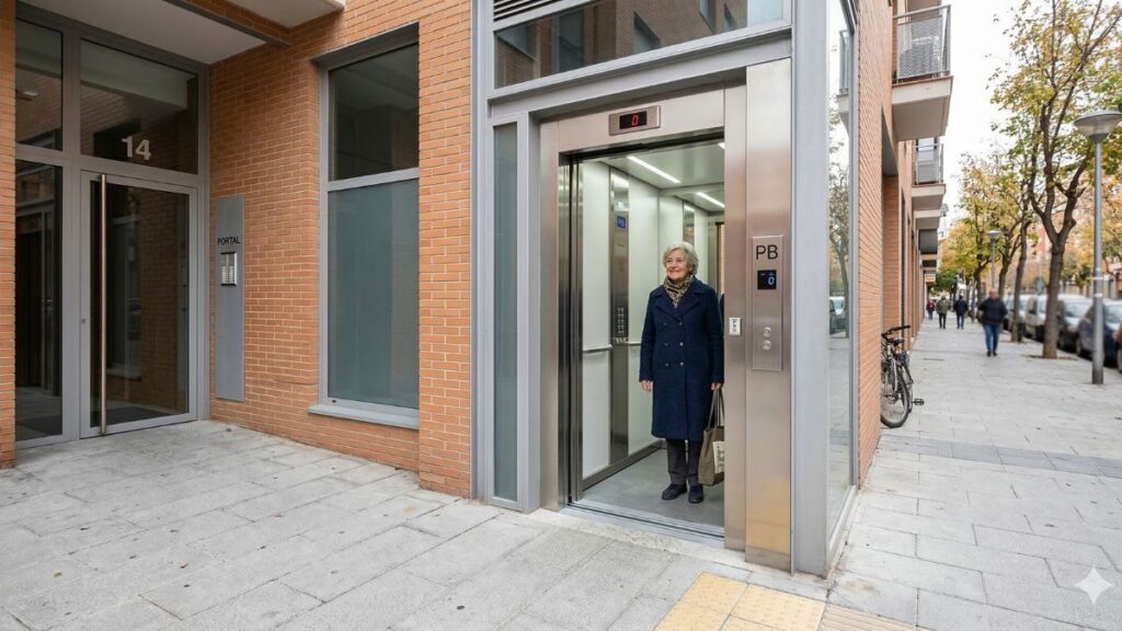 Ascensor a pie de calle 